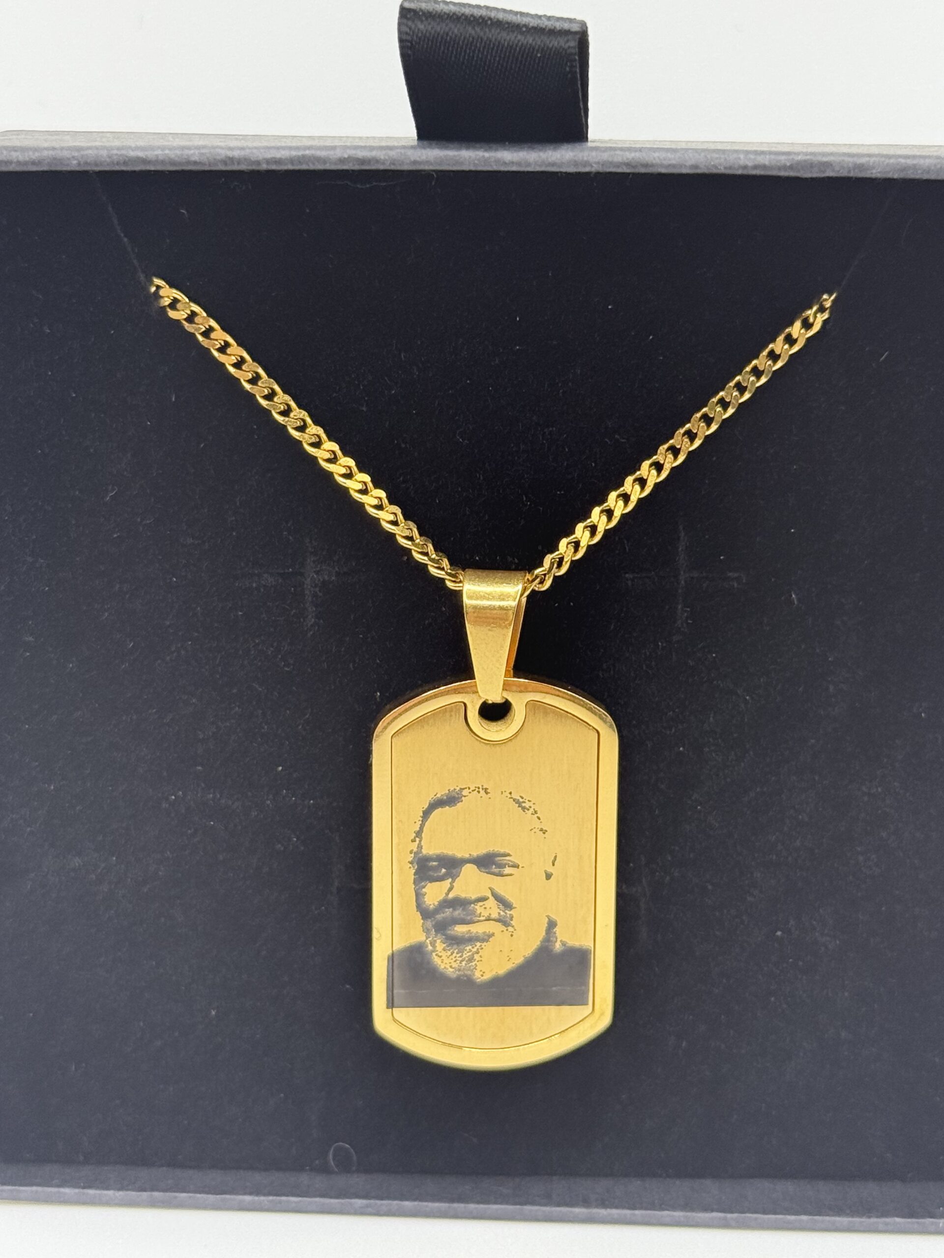 Stainless Steel Gold Plated Pendant Necklace - Image 12